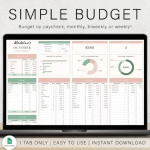 Budget Spreadsheet Budget Planner