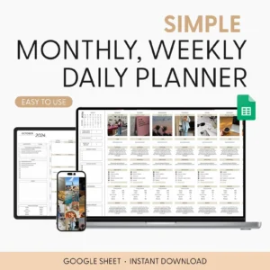 Social Media Content Calendar & Planner Template