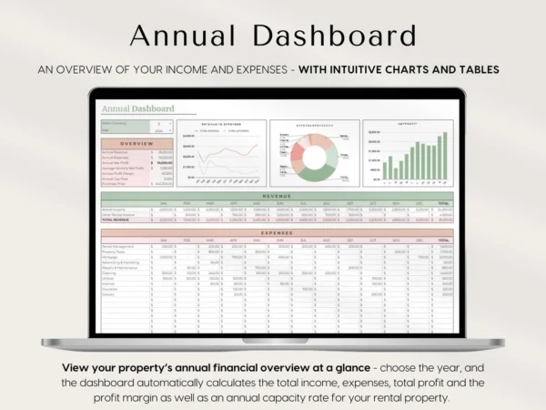 Airbnb Income & Expenses Tracker Spreadsheet Exce - Image 8