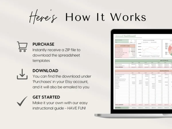 Airbnb Income & Expenses Tracker Spreadsheet Exce - Image 4