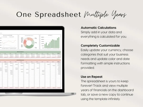 Airbnb Income & Expenses Tracker Spreadsheet Exce - Image 3