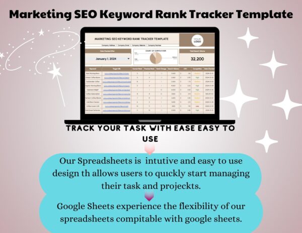 Marketing SEO Keyword Rank Tracker Template - Image 6