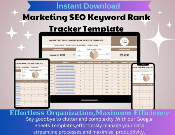 Marketing SEO Keyword Rank Tracker Template - Image 5